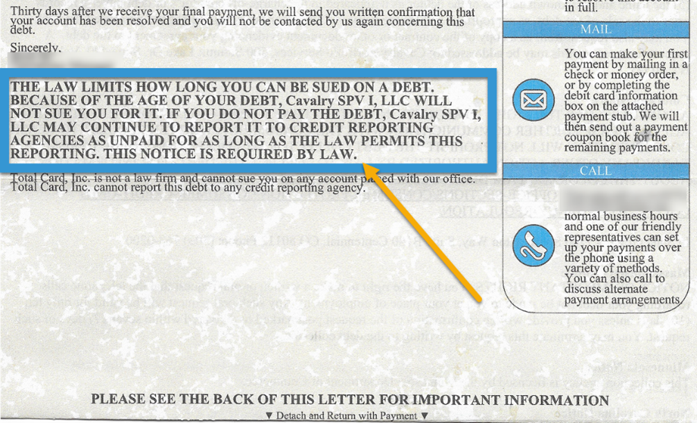 An attorney's guide to reading a collection letter answers "what is a debts statute of limitations?"