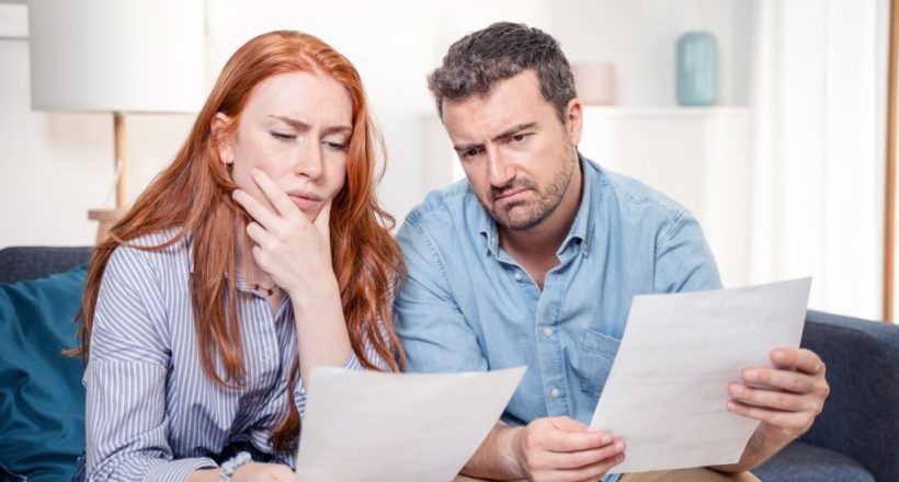 Couple managing the debt unable to pay out loans